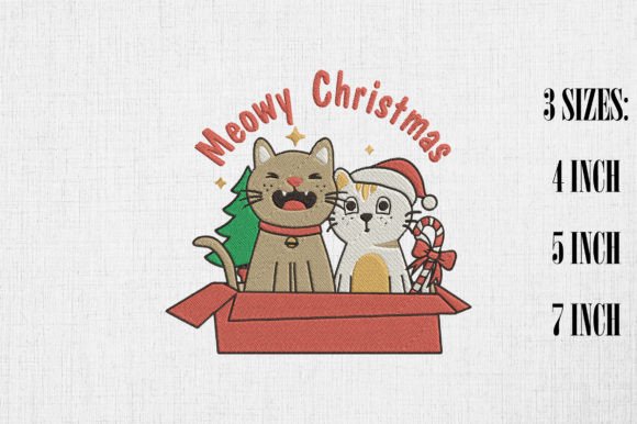 Cute Cats in Gift Box Meowy Christmas Review