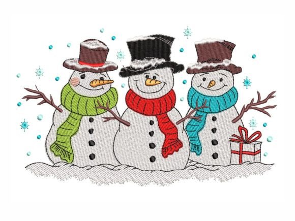 Cute Snowmen: A Seller’s Review for Holiday Embroidery
