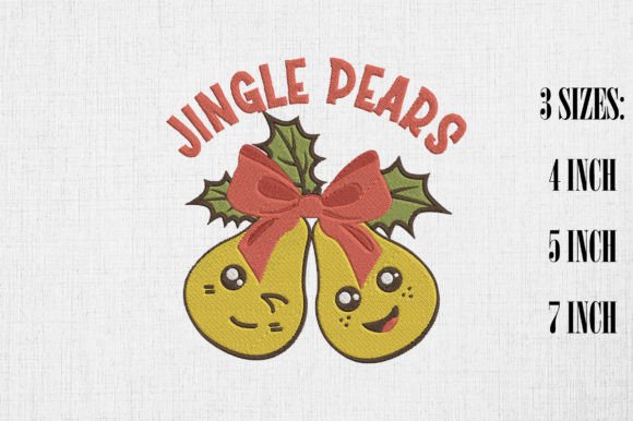 Jingle Pears Happy Christmas Design Review