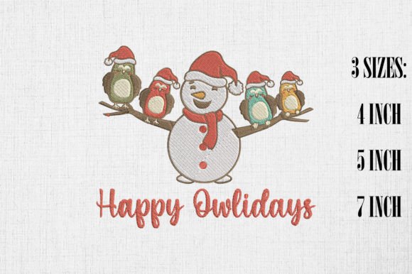 Review: Happy Owlidays Christmas Snowman Owls