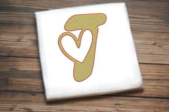 Review: Letter T with Beautiful Heart Design