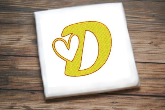 Reviewing Letter D with Beautiful Heart for Etsy
