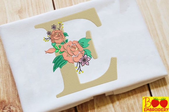 Reviewing Letter E and Flower Embroidery for Gifts