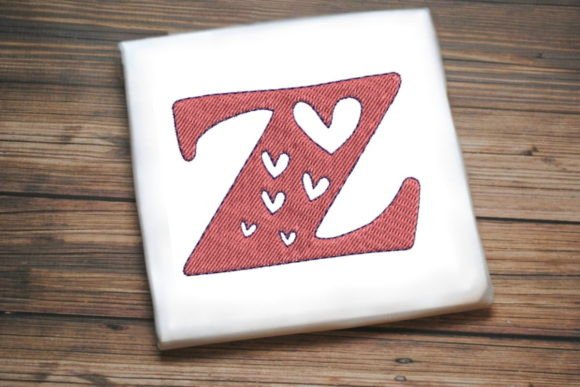 Reviewing the Alphabet Letter Z Multi Heart Design